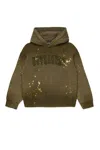 Dsquared2 Vintage Effect Hooded Sweatshirt In Brown