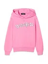Dsquared2 Felpa Con Cappuccio In Pink