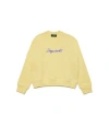 Dsquared2 Felpa Con Stampa In Yellow