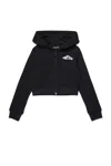 Dsquared2 Zip-up Hoodie In Black