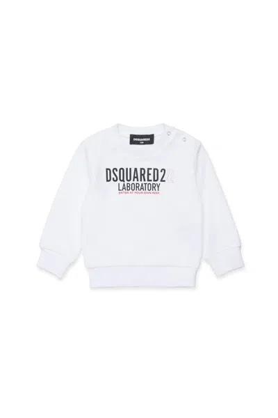 Dsquared2 Felpa Girocollo Con Logo Laboratory