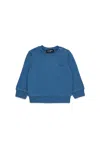 Dsquared2 Crew-neck Sweatshirt With Logo Maple Leaf In Blue