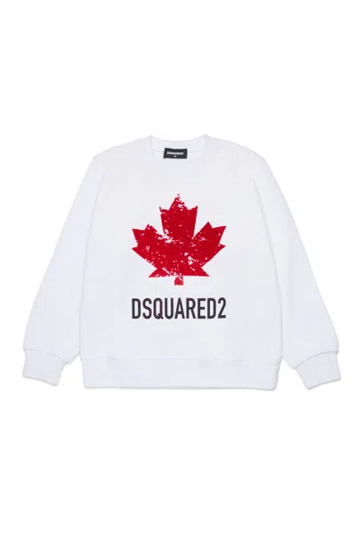 Dsquared2 Felpa Girocollo Con Logo Sport