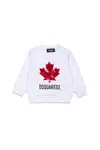 Dsquared2 Crew-neck Sweatshirt With Sport Logo In White