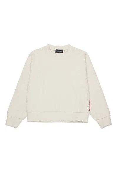 Dsquared2 Felpa Girocollo In Velluto A Coste