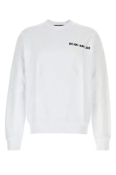 Dsquared2 Felpa-m Nd Dsquared Male In White
