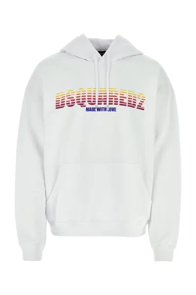 Dsquared2 Dsquared White Cotton Sweatshirt