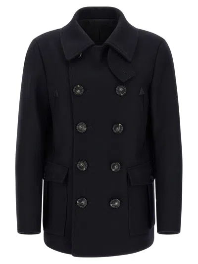 DSQUARED2 FELTED WOOL CABAN COAT