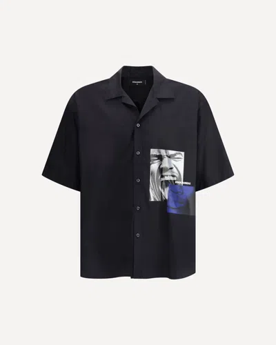 Dsquared2 Fighter Notch Shirt In Black