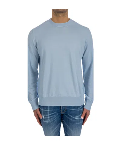 Dsquared2 Fine-knit Cotton Jumper In Blue