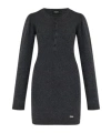 Dsquared2 Fine-knit Wool Minidress In Black