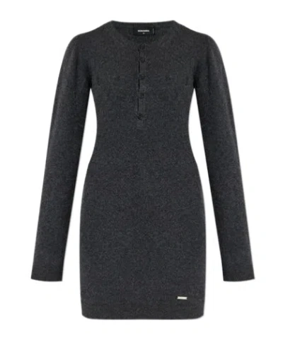 DSQUARED2 DSQUARED2 LONG-SLEEVED KNITTED DRESS