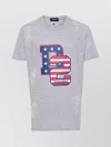 Dsquared2 Fitted Muscle T-shirt Featuring Graphic Print In Gray