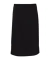 Dsquared2 Fitted Waist Pencil Midi Skirt In Black
