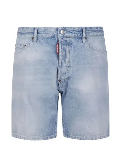 Dsquared2 Five-pocket Denim Shorts In Blue