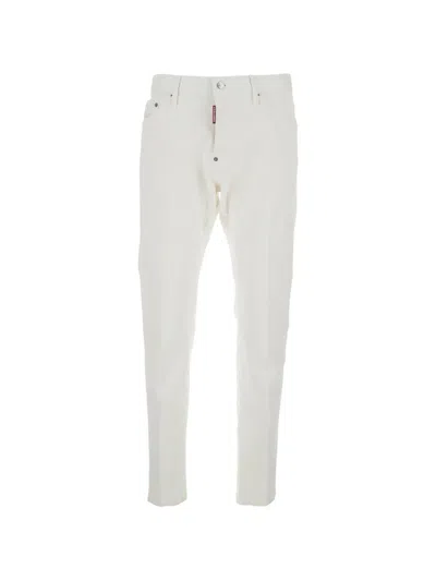 Dsquared2 Five-pocket Loose-fit Jeans In White