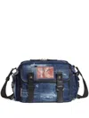Dsquared2 Five Pocket Messenger Bag In Blue