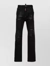 Dsquared2 Five-pocket Trousers With Belt Loops Design In Black