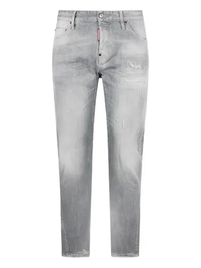 Dsquared2 Twist Five-pockets Jeans In Gray
