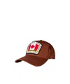 Dsquared2 Flag Logo Cap In Brown