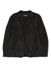 Dsquared2 Flap-pocket Buttoned Jacket In Black