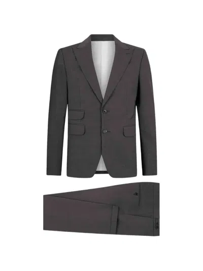 Dsquared2 Flap-pocket Suit In Gray