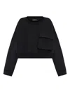 Dsquared2 Flap-pocket Sweatshirt In Black