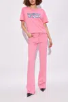 Dsquared2 Flare Waist Jeans With Pockets And Loops In Pink