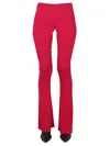 Dsquared2 Flared Ribbed Elastic Waistband Trousers