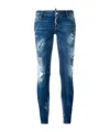 Dsquared2 Flare Varnish Spots Jeans In Blue