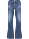 Dsquared2 Mid-rise Flared Jeans In Blue