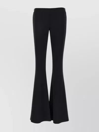 Dsquared2 Flared Leg High Waist Pearl Buckle Pants In Black