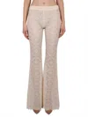 Dsquared2 Flared Pants With Intricate All-over Embroidery