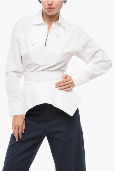 Dsquared2 Flared Shirt With Hidden Placket