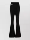 Dsquared2 Flared Trousers Featuring Chain Detail In Black