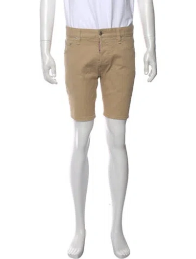 Pre-owned Dsquared2 Flat Front Shorts In Neutral