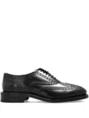 Dsquared2 Brogue Leather Derby Shoes In Black