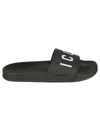 Dsquared2 Slippers-40 Nd Dsquared Male In Black