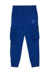 Dsquared2 Maple-leaf Cargo Trousers In Blue