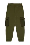 Dsquared2 Kids Fleece Cargo Pants In Green
