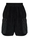 Dsquared2 Fleece Cargo Shorts In Black
