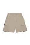 Dsquared2 Fleece Cargo Shorts With Maple Leaf In Grey