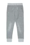 Dsquared2 Fleece Jogger Pants With Ruined Effect In Gray
