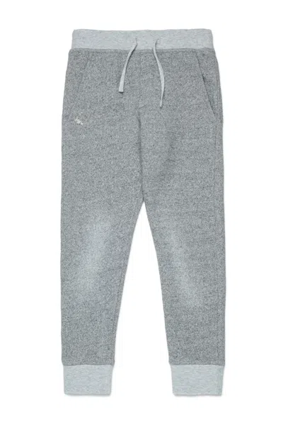 Dsquared2 Fleece Jogger Pants With Ruined Effect In Gray
