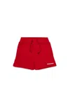 Dsquared2 Fleece Shorts With  Logo In Red