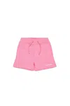Dsquared2 Fleece Shorts With  Logo In Pink