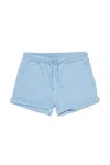 Dsquared2 Drawstring Cotton Shorts In Blue