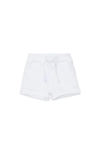 Dsquared2 Kids' Fleece Shorts With Logo In White