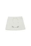 Dsquared2 Gonna In Felpa Con Stampa Birds In White