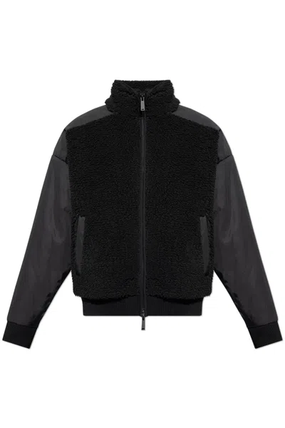 DSQUARED2 DSQUARED2 FLEECE SWEATSHIRT WITH A STAND-UP COLLAR